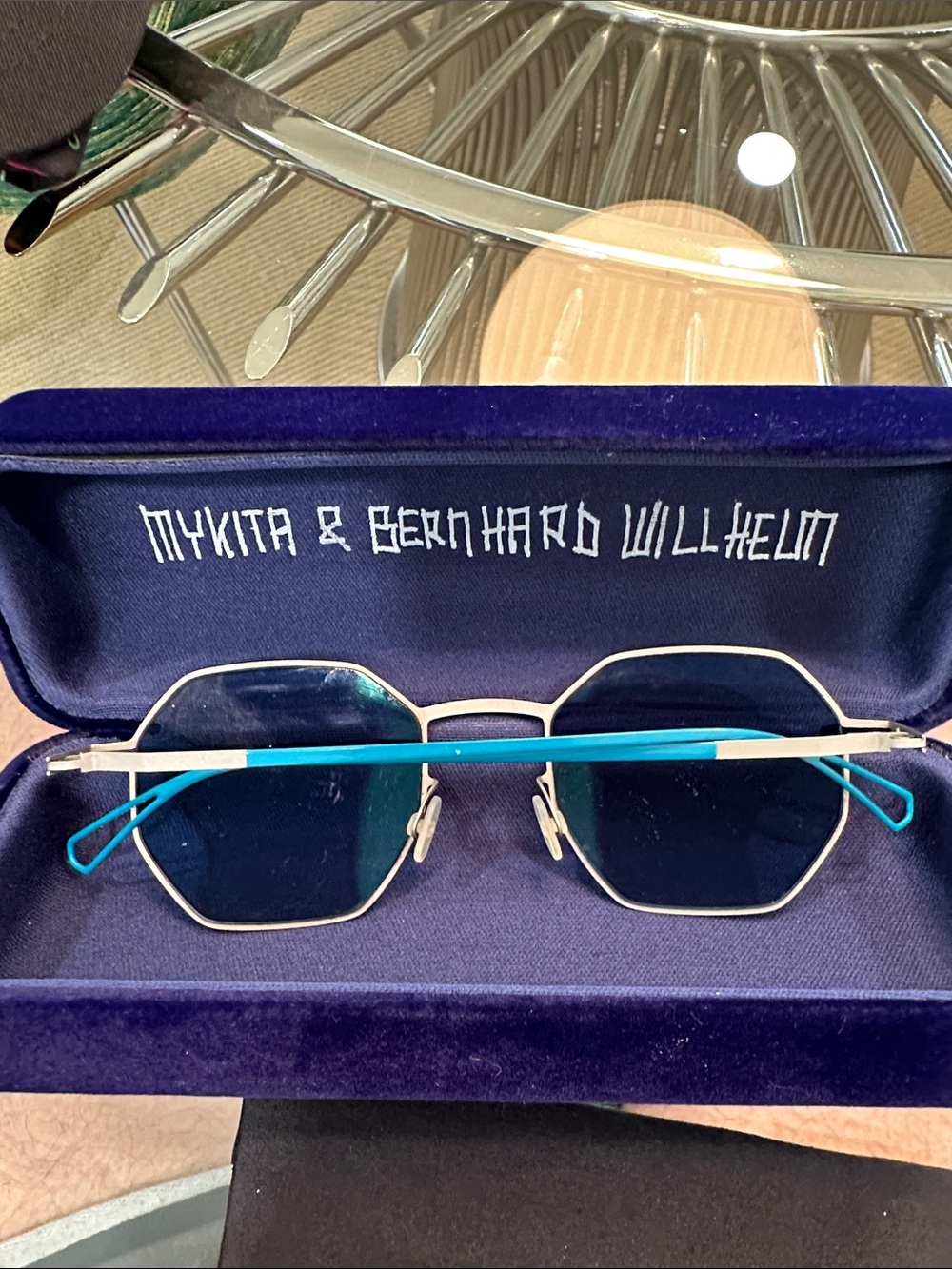 MYKITA Bernhard Willhelm like new octagonal sunglasses with case. - Picture 2 of 4